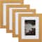 Craig Frames 4 Pack: Bauhaus 125 Distressed Gold Picture Frame with Mat